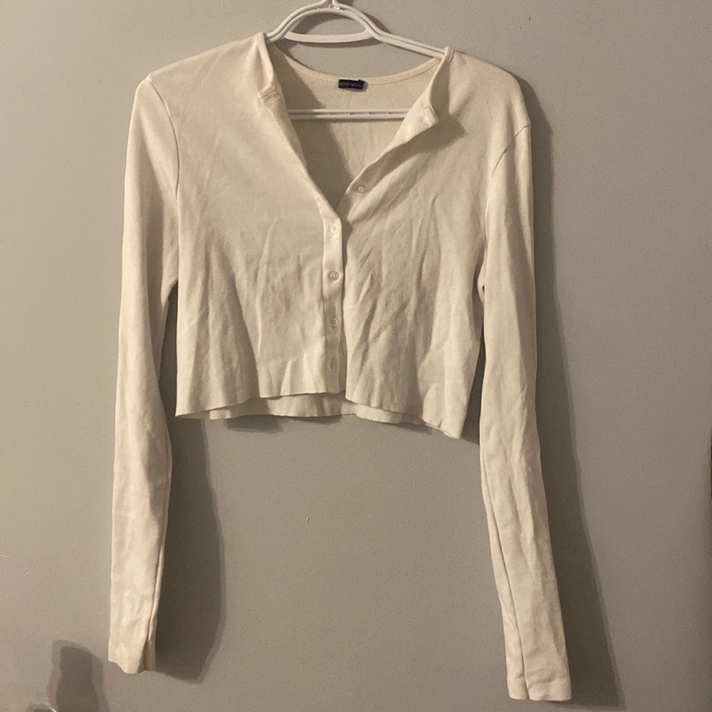 Brandy white longsleeve top